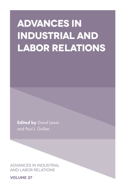 Book cover of: Advances in Industrial and Labor Relations. By: David Lewin