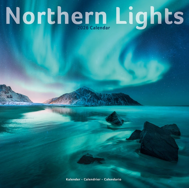 Northern Lights Calendar 2026  Square Travel Wall Calendar - 16 Month 9781804607756 