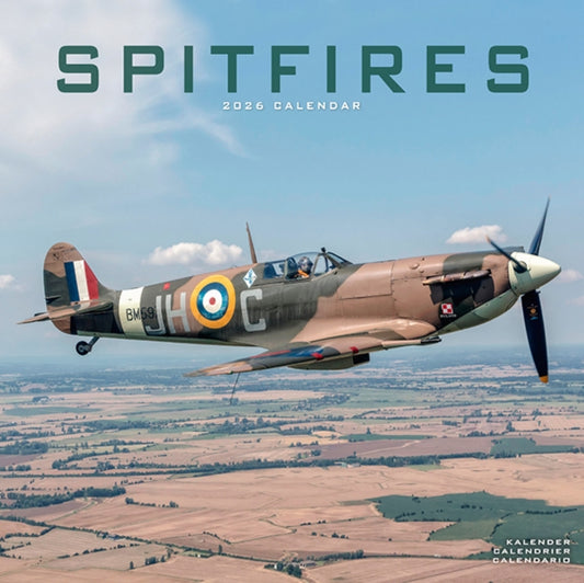 Book cover of: Spitfires Calendar 2026  Square Plane Wall Calendar - 16 Month
