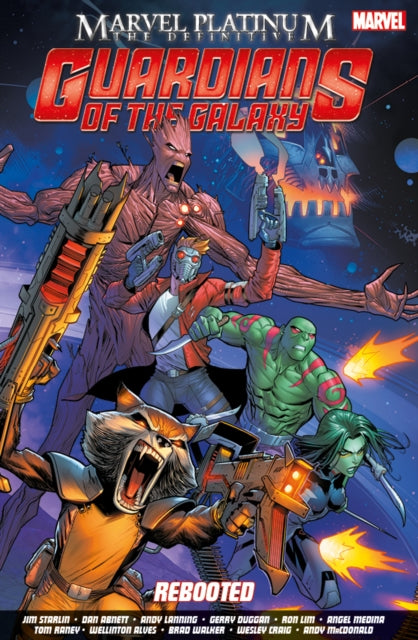Book cover of: Marvel Platinum: The Definitive Guardians of the Galaxy Reboot. By: Stan Lee