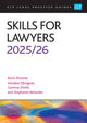 Book cover of: Skills for Lawyers 2025/26