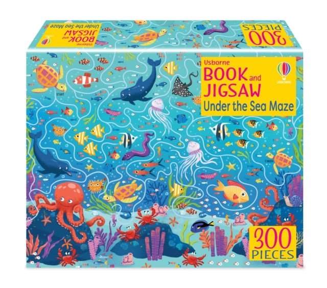 Book cover of: Usborne Book and Jigsaw Under the Sea Maze