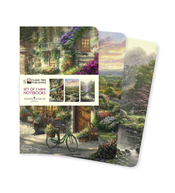 Thomas Kinkade Set of 3 Mini Notebooks 9781835622018 Flame Tree Studio