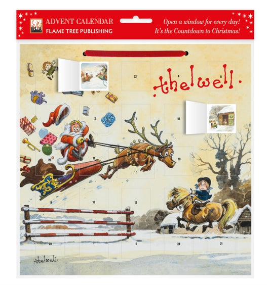 Book cover of: Norman Thelwell: Showjumping Santa Advent Calendar (with stickers)