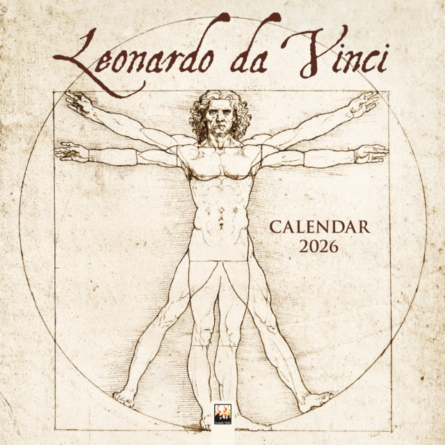 Book cover of: Leonardo da Vinci Wall Calendar 2026 (Art Calendar)