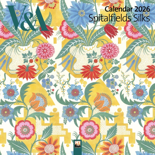 Book cover of: V&A: Spitalfields Silks Wall Calendar 2026 (Art Calendar)