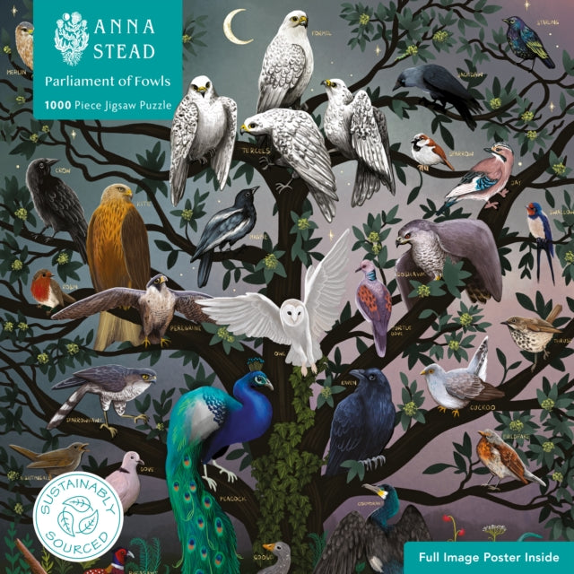Book cover of: Adult Sustainable Jigsaw Puzzle Anna Stead: Parliament of Fowls