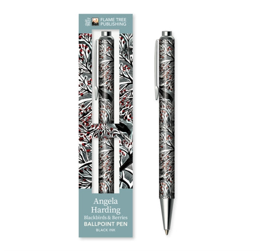 Book cover of: Angela Harding: Blackbirds and Berries Boxed Decorative Ballpoint Pen