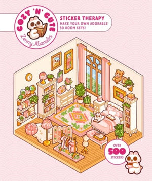 Cute 'n' Cozy Sticker Therapy, Make Your Own Adorable Room Sets! Over 500 Stickers