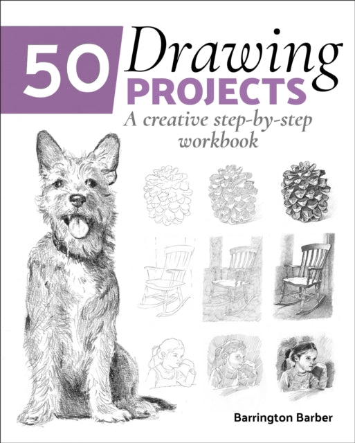 Book cover of: 50 Drawing Projects. By: Barrington Barber