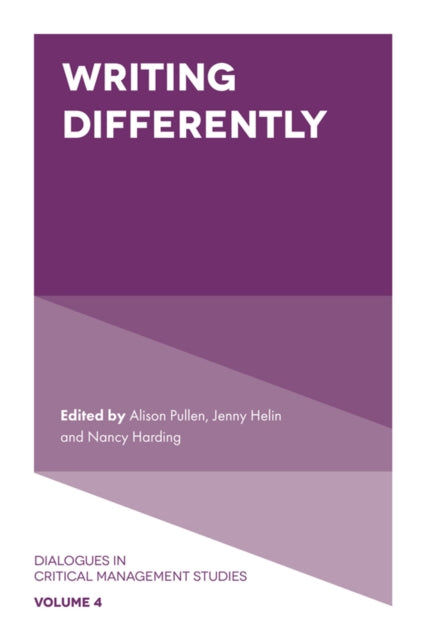 Book cover of: Writing Differently. By: Alison Pullen