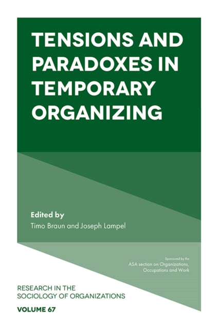 Book cover of: Tensions and paradoxes in temporary organizing. By: Joseph Lampel