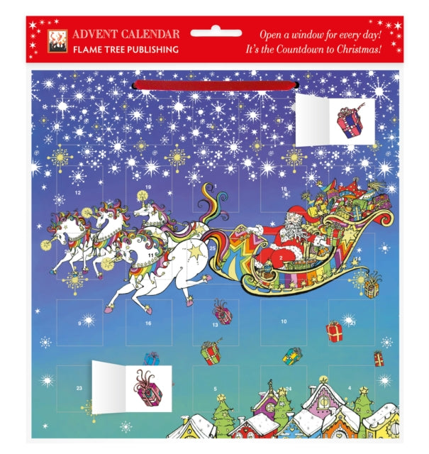 Book cover of: Susannah Peacock - Santa's Sleigh Advent Calendar 2021 (with stickers)
