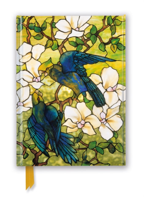 Book cover of: Louis Comfort Tiffany: Hibiscus and Parrots (Foiled Journal). By: Flame Tree Studio