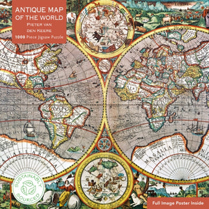 Adult Jigsaw Puzzle Pieter van den Keere: Antique Map of the World