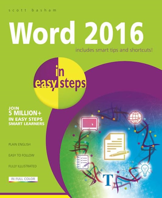 Book cover of: Word 2016 in Easy Steps. By: Scott Basham