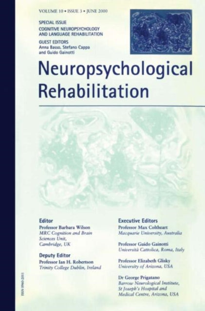 Book cover of: Cognitive Neuropsychology and Language Rehabilitation. By: Anna Basso