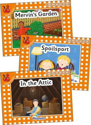 Jolly Phonics Orange Level Readers Set 7, in Precursive Letters (British English edition)