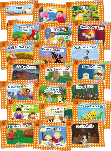 Jolly Phonics Orange Level Readers Complete Set, in Precursive Letters (British English edition) 9781844145812 Louise Van-Pottelsberghe