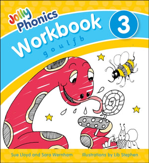 Jolly Phonics Workbook 3, in Precursive Letters (British English edition)