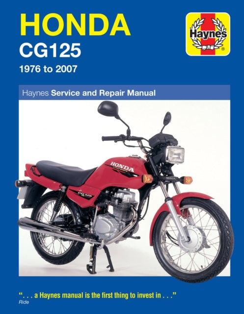 Book cover of: Honda CG125 (76 - 07). By: Haynes
