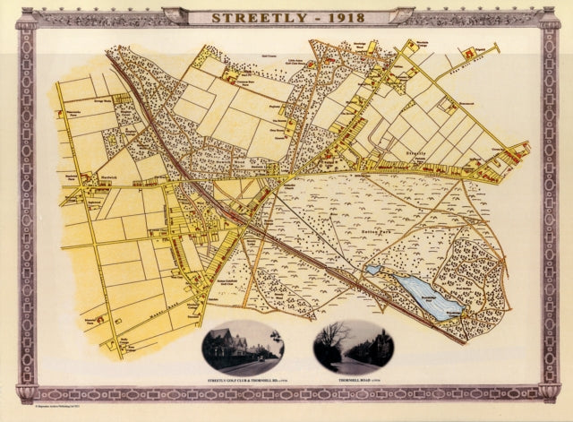 Book cover of: Streetly Village 1918 - Old Map Supplied Rolled in a Clear Two Part Screw Presentation Tube - Print size 45cm x 32cm