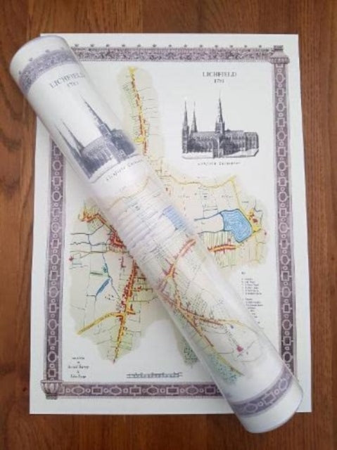 Book cover of: Lichfield 1781 - Old Map Supplied Rolled in a Clear Two Part Screw Presentation Tube - Print Size 45cm x 32cm