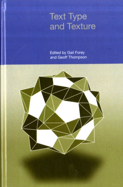 Book cover of: Text Type and Texture. By: Geoff Thompson