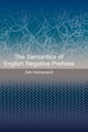 Book cover of: Semantics of English Negative Prefixes. By: Zeki Hamawand
