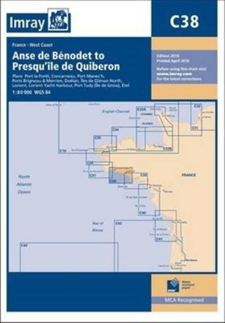 Book cover of: Imray Chart C38