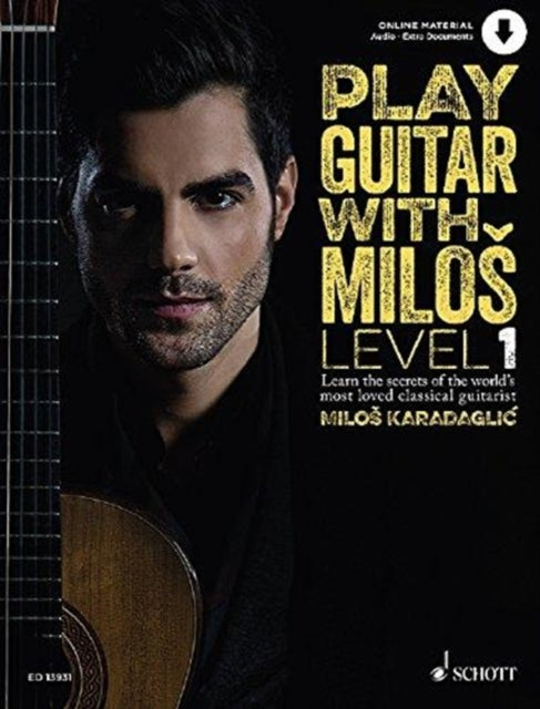Book cover of: Play Guitar with Milos. By: Carl Herring