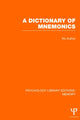 Book cover of: Dictionary of Mnemonics (PLE: Memory)