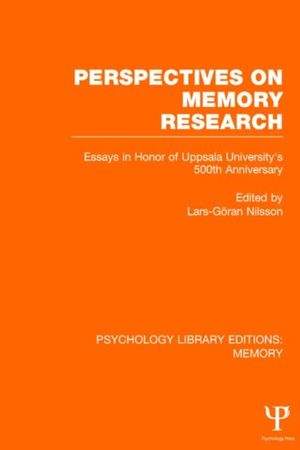 Book cover of: Perspectives on Memory Research (PLE:Memory). By: Lars-Goran Nilsson