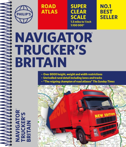 Book cover of: Philip's Navigator Trucker's Britain: Spiral. By: Philip's Maps