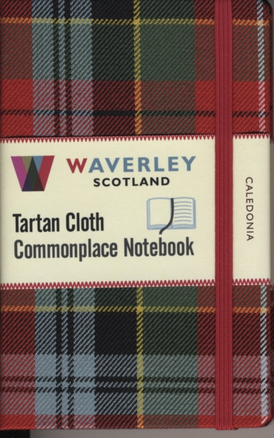 Book cover of: Caledonia: Waverley Genuine Tartan Cloth Commonplace Notebook (9cm x 14cm). By: M. Astella Waverley