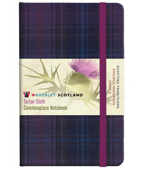 Book cover of: Thistle Tartan: Pocket: 14 x 9cm: Scottish Traditions: Waverley Genuine Tartan Cloth Commonplace Notebook. By: POCKET 9CM x 14CM