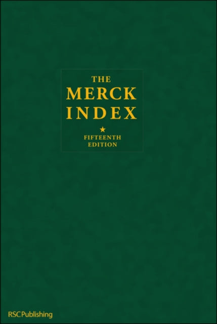 Book cover of: Merck Index. By: Maryadele J. O'Neil