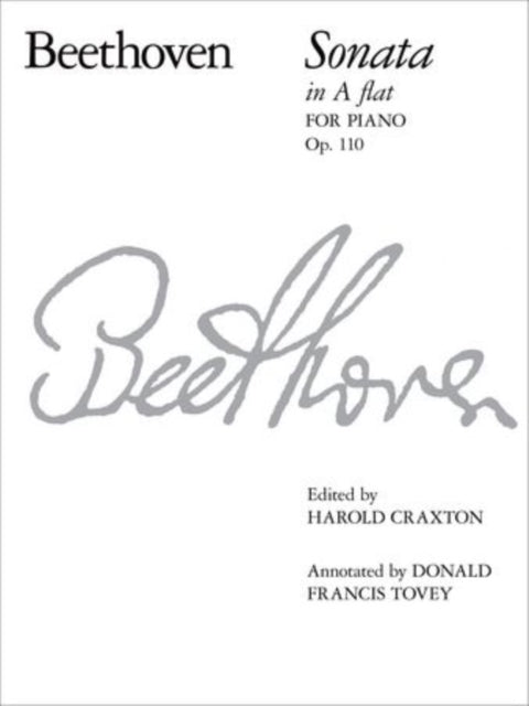 Book cover of: Piano Sonata in A flat, Op. 110