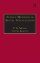 Book cover of: Survey Methods in Social Investigation. By: Sir Claus Moser
