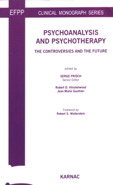 Book cover of: Psychoanalysis and Psychotherapy. By: Serge Frisch