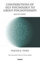Book cover of: Contributions of Self Psychology to Group Psychotherapy. By: Walter N. Stone