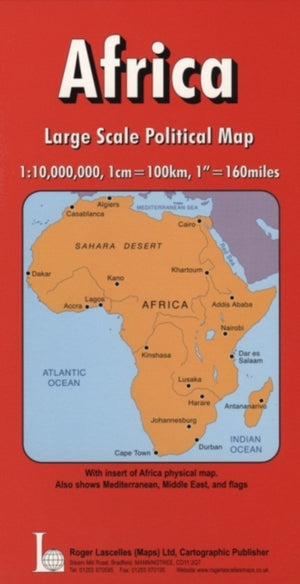 "Daily Telegraph" Africa Political Wall Map