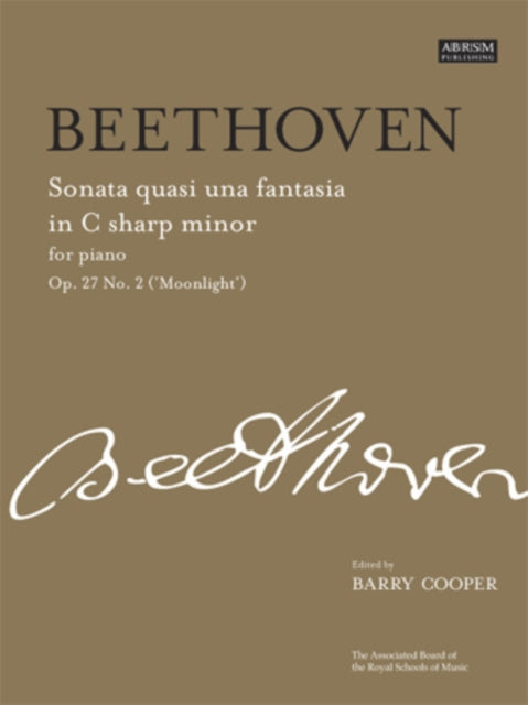 Book cover of: Sonata quasi una fantasia in C sharp minor, Op. 27 No. 2 ('Moonlight')
