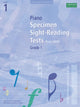 Book cover of: Piano Specimen Sight-Reading Tests, Grade 1