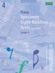 Book cover of: Piano Specimen Sight-Reading Tests, Grade 4. By: DIVERS AUTEURS