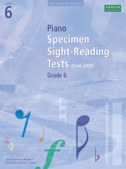 Book cover of: Piano Specimen Sight-Reading Tests, Grade 6. By: DIVERS AUTEURS