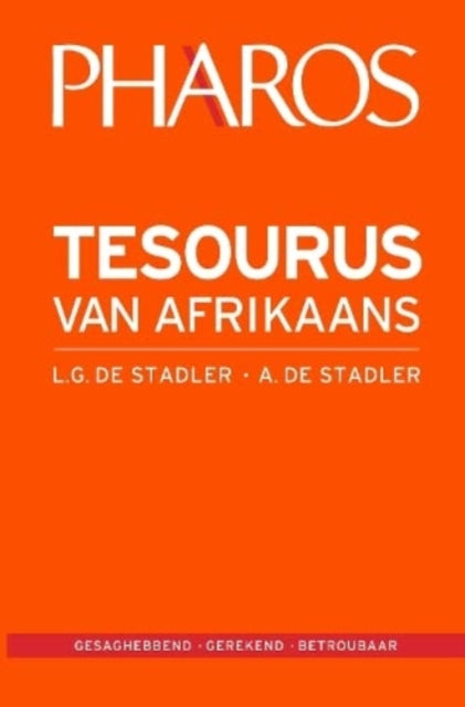 Book cover of: Tesourus van Afrikaans. By: Stadler