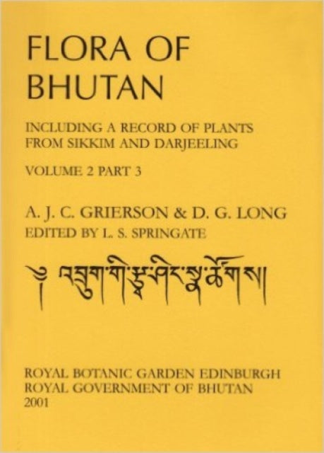 Book cover of: Flora of Bhutan. By: A. J. C. Grierson