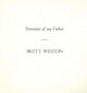 Book cover of: Portraits of My Father. By: Brett Weston