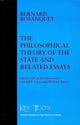 Book cover of: Philosophical Theory Of The State Related Essays. By: Bernard Bosanquet